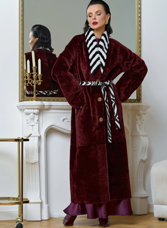 Двусторонняя женская дубленка из овчины SATINO