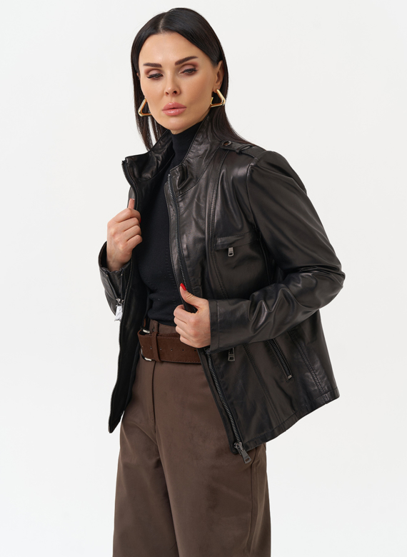 Женская кожаная куртка