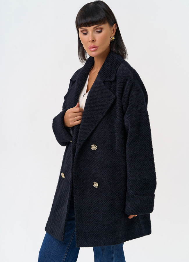 Женское полупальто с английским воротником модель № 31484 универмаг малина