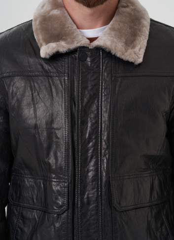 Куртка мужская из натуральной кожи 