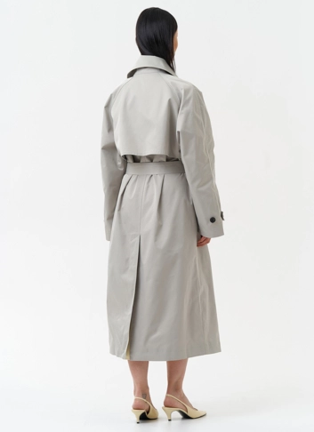 Длинный женский плащ 