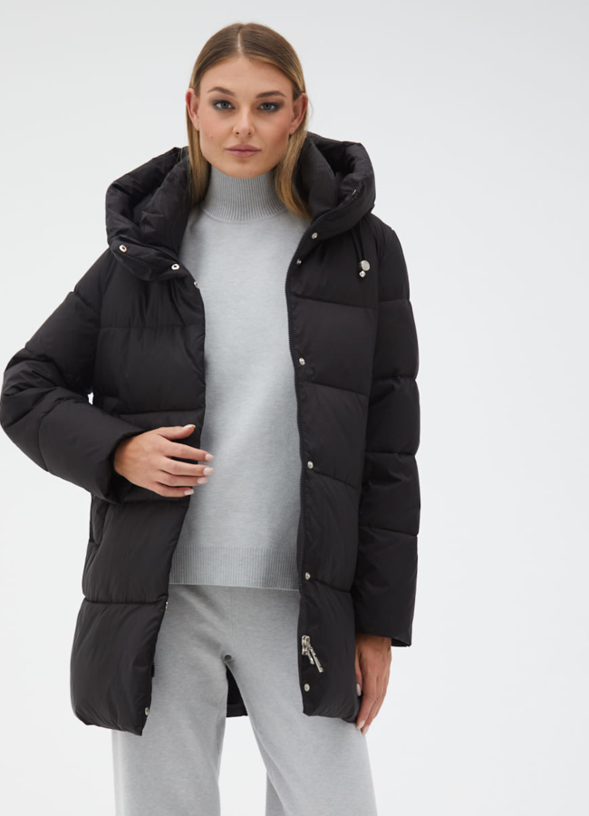 Женский пуховик с капюшоном модель № 31146 в рассрочку