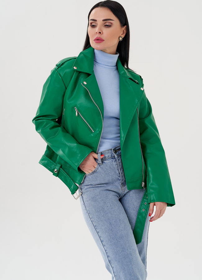 Куртка косуха из эко кожи  модель № 24031 в кредит