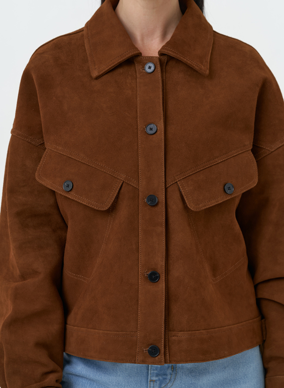 Женская куртка из натуральной замши