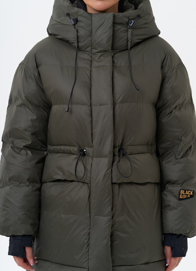 Женский пуховик с капюшоном модель № 29178 в кредит