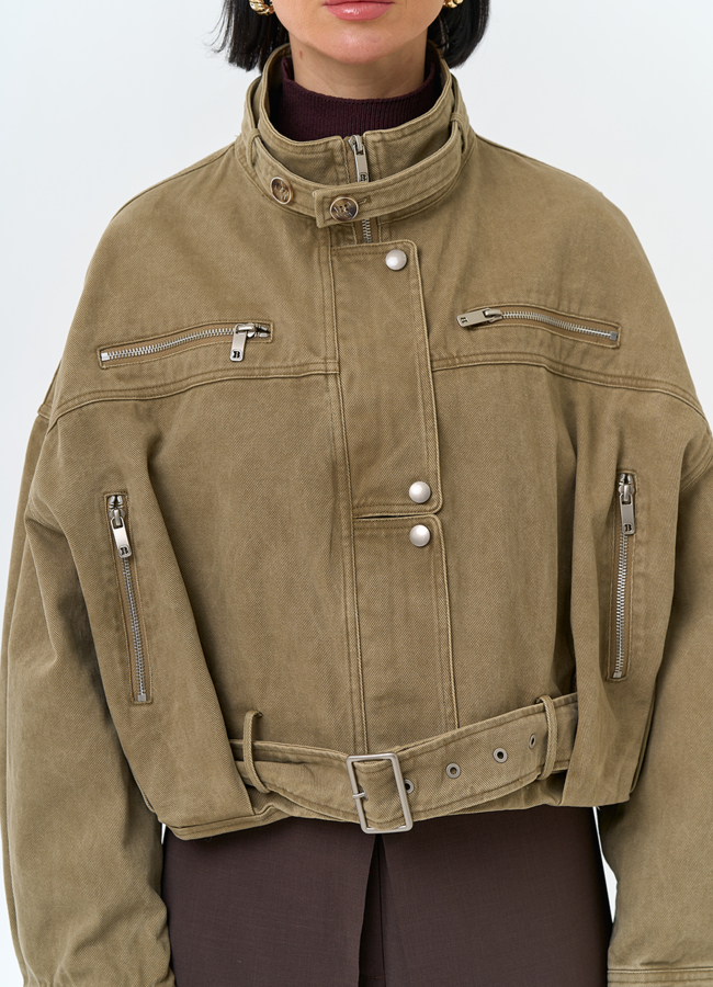 Женская короткая джинсовая куртка модель № 32826 универмаг малина