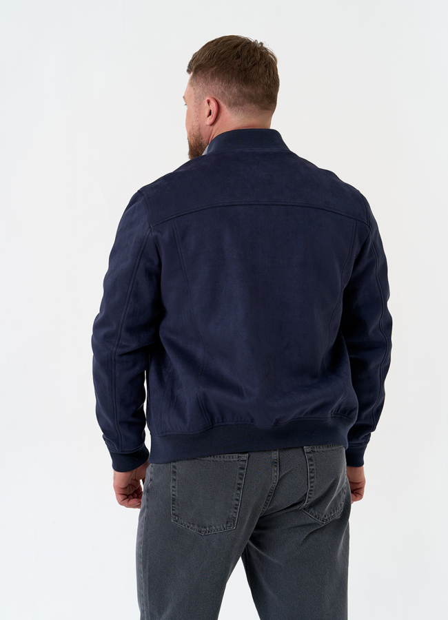 Мужская куртка бомбер из эко замши модель № 30303 в рассрочку