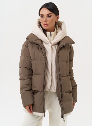 Женская зимняя куртка с капюшоном