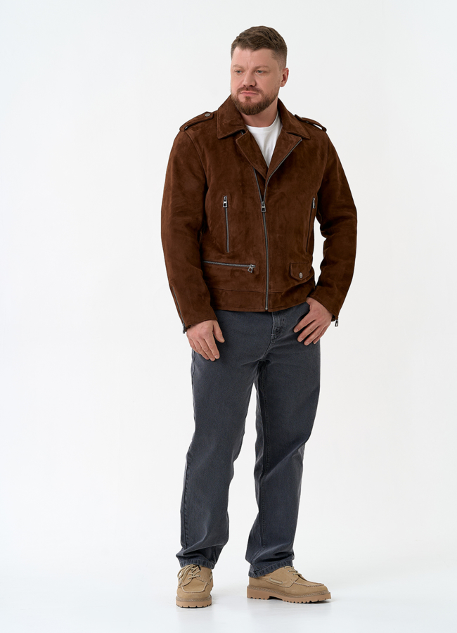 Мужская куртка из натуральной замши модель № 32742 в кредит