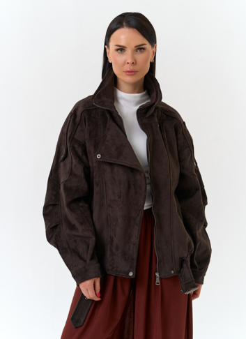 Женская куртка из эко замши