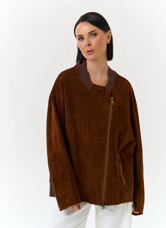 Женская куртка из натуральной замши 